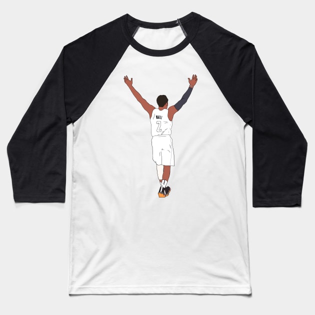 John Wall Embrace The Crowd Baseball T-Shirt by rattraptees